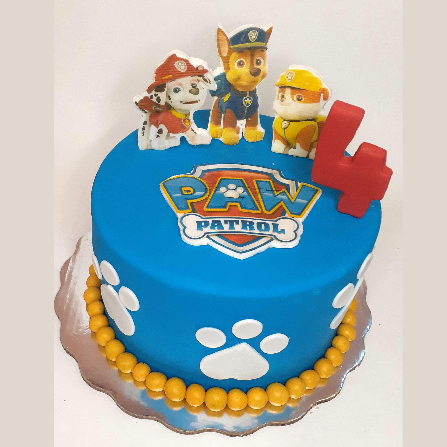 Pastel de fondant Paw Patrol – Pastelería Tutis